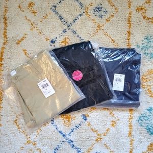 NWT 3pair Children’sPlace Uniform Pants Girls Size18.  97% cotton, 3% spandex.